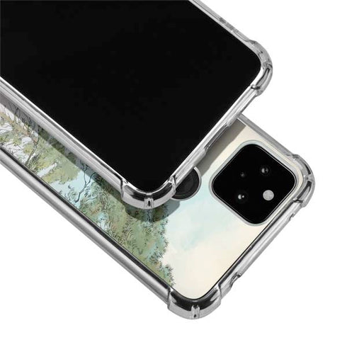 Disney Winnie the Pooh Red Ballon Google Pixel 5 Clear Case